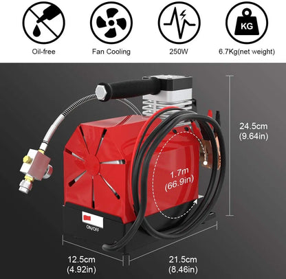 Mobile Mini High Pressure Compressor, 12/220V