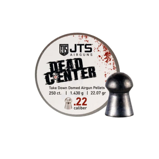 JAC110 JTS Dead Center Precision .22 Cal 22.07 Grain Domed Pellets / 250ct