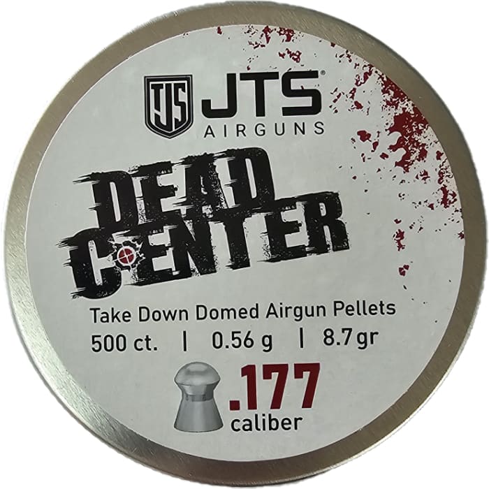 JAC129 JTS DEAD CENTER PRECISION .177 CAL 8.7 GRAIN DOMED PELLET / 500