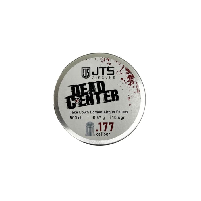 JAC131 JTS DEAD CENTER PRECISION .177 CAL 10.4 GRAIN DOMED PELLETS / 500