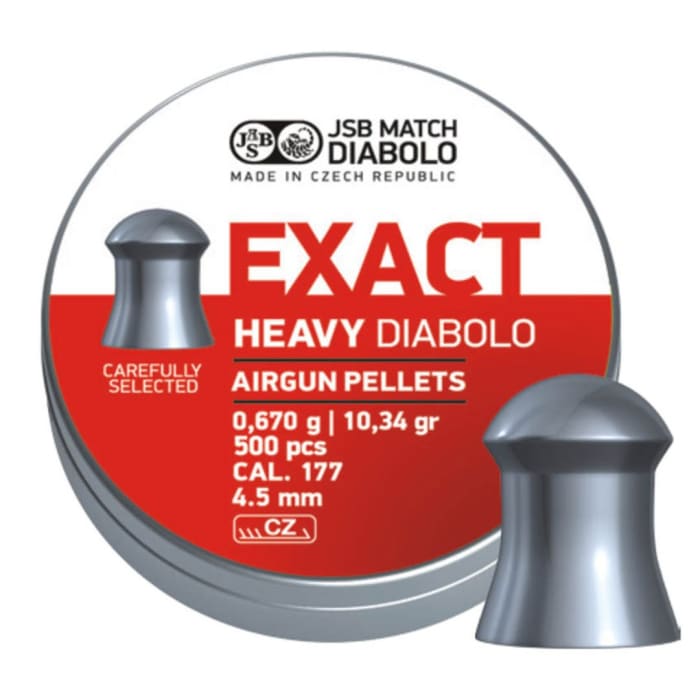 JSB Diabolo Exact Heavy .177, 500/Tin, 10.34Gr